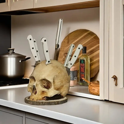 SkullSlice™ - Gotische Skulls Houders voor Messen