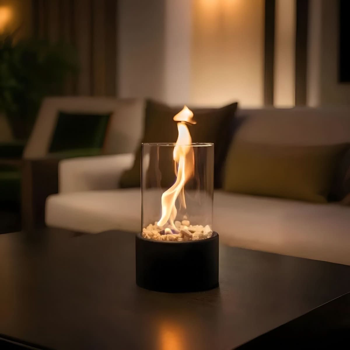 SleekFlame - Tafelhaard zonder rook voor stijlvolle binnen- en buitengebruik