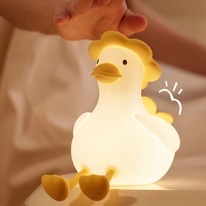 Schattige Eend LED Squishy Nachtlamp Voor Cadeau USB Oplaadbare Eend Lamp