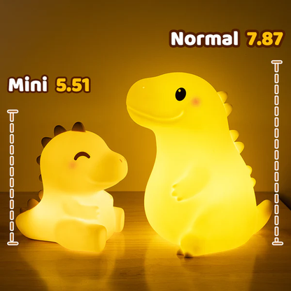 Squishy Silicone Dinosaur LED Nachtlamp - Perfect Cadeau voor Kinderen en Meisjes