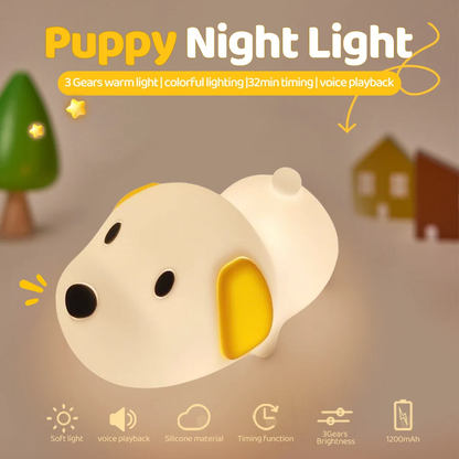 Puppy Silicone Squishy Nachtlampje Cadeau Schattige Hangende Oren en Gezellig voor Decor Perfect Cadeau