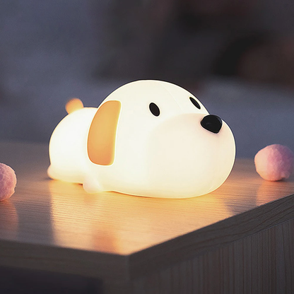 Puppy Silicone Squishy Nachtlampje Cadeau Schattige Hangende Oren en Gezellig voor Decor Perfect Cadeau