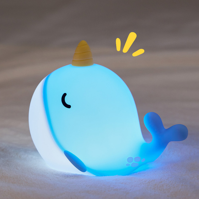 Eenhoorn Walvis Silikon Squishy Nachtlampje Perfect Cadeau Slaapmaatje Stressverlichting