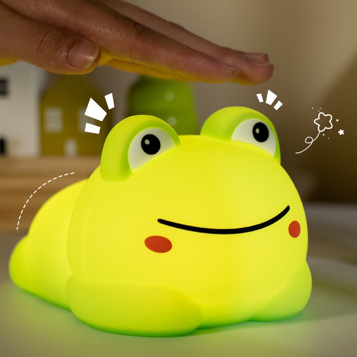 Dik Kikker Siliconen Squishy Nachtlampje Perfect Cadeau Slaapmaatje Stressverlichting