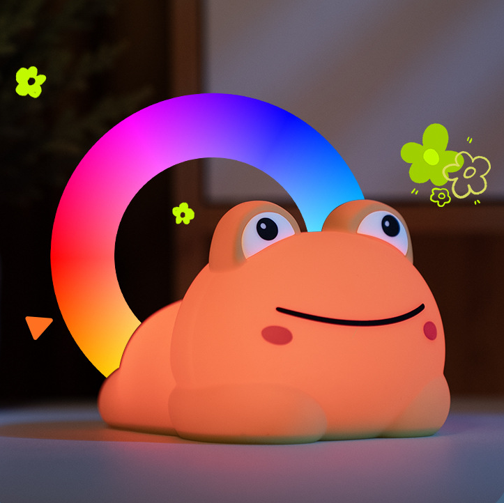 Dik Kikker Siliconen Squishy Nachtlampje Perfect Cadeau Slaapmaatje Stressverlichting