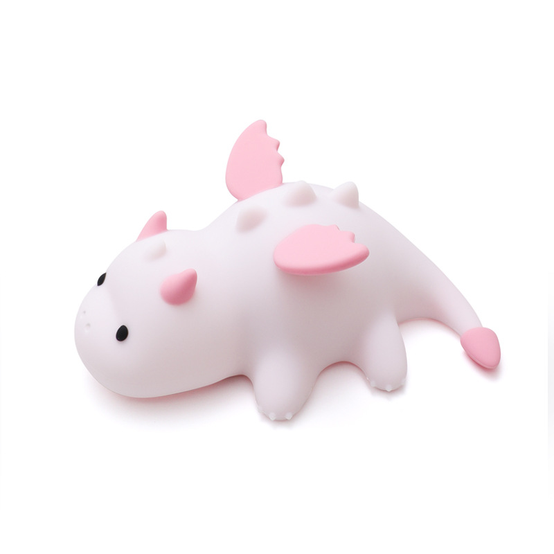 Squishy Silicone Schattige Baby Draak LED Nachtlamp - Perfect Cadeau voor Kinderen en Meisjes