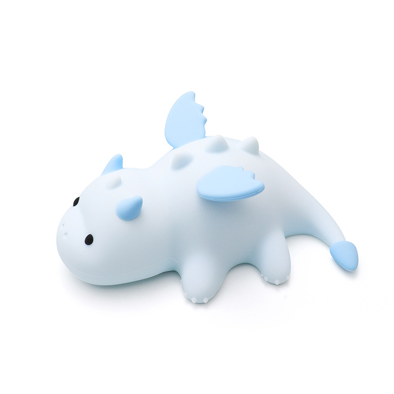 Squishy Silicone Schattige Baby Draak LED Nachtlamp - Perfect Cadeau voor Kinderen en Meisjes