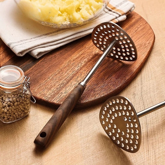 PureMash Elegant Aardappelstamper – Roestvrijstaal Design voor Moeiteloos Pureren