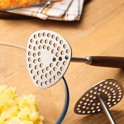 PureMash Elegant Aardappelstamper – Roestvrijstaal Design voor Moeiteloos Pureren