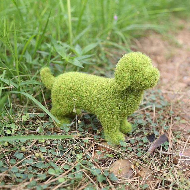 Outdoor Groen Gevlokt Dier Decoratie