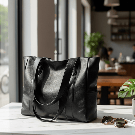 VINTARIS – Elegante leren schoudertas met retro touch en gladde afwerking