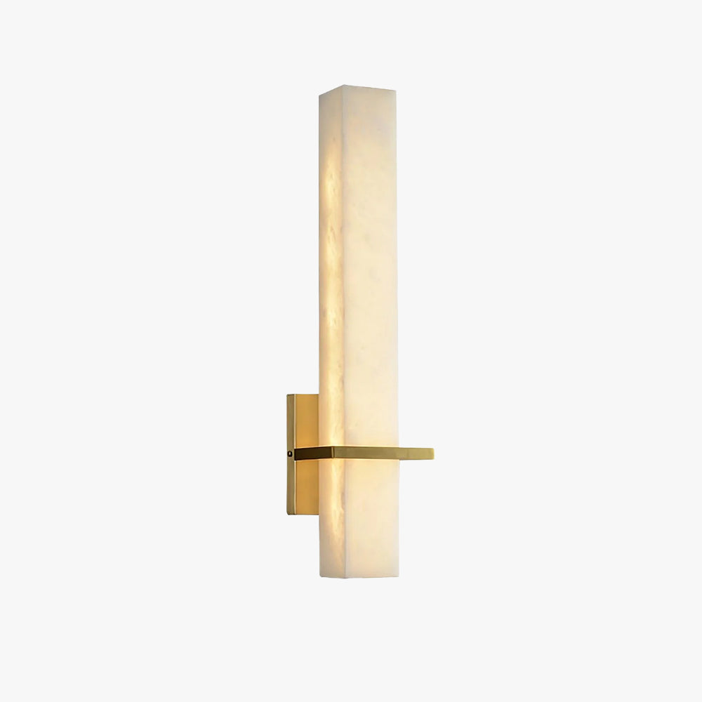Moderne Alabaster Wandlamp Messing LED Binnen Wandlamp