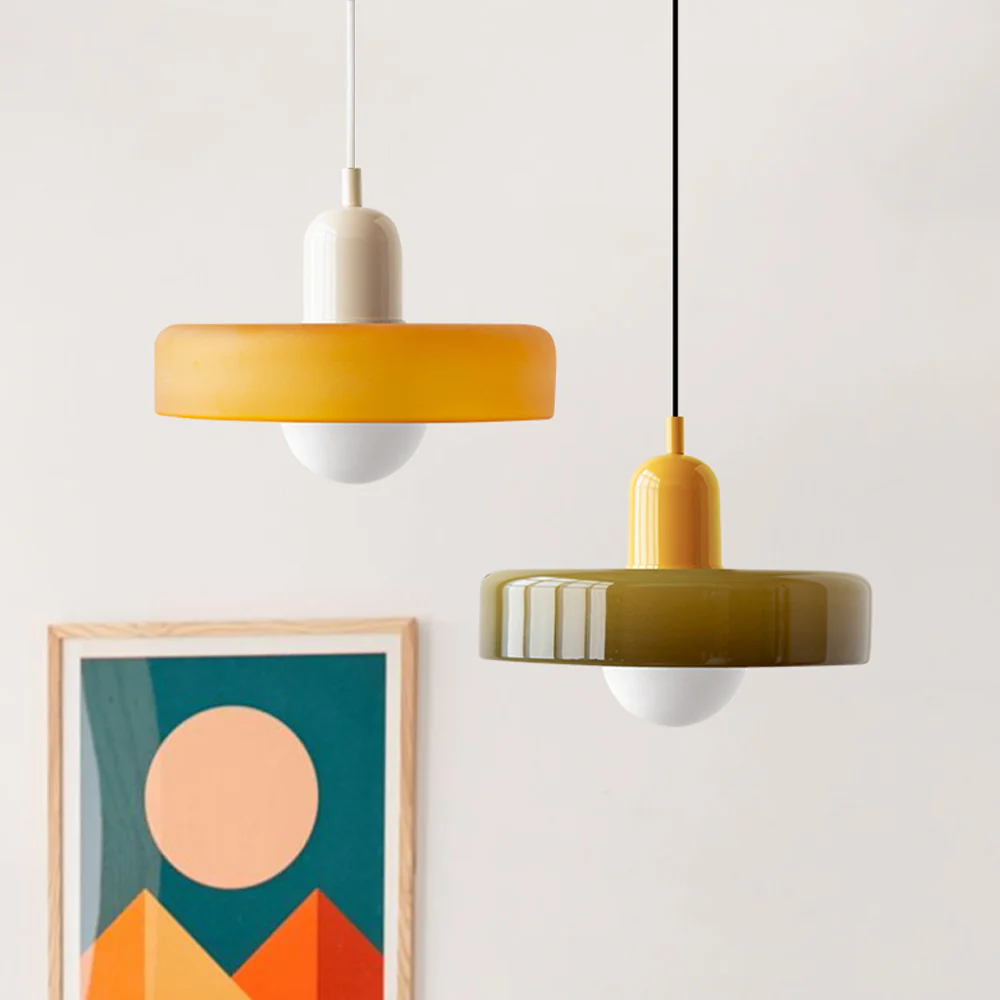Glarefusion Modern Bauhaus Glas LED Hanglamp