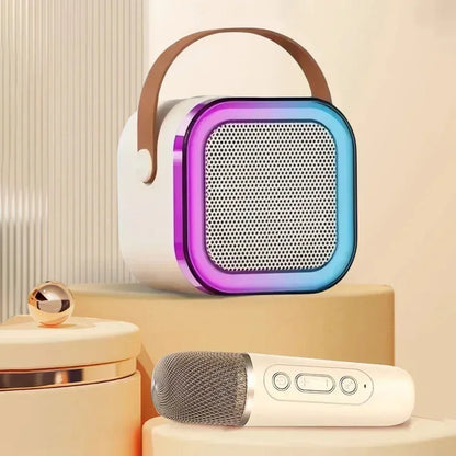 Draagbare Bluetooth Karaoke Machine met Draadloze Microfoons - Leuk Familie Zang Geschenk