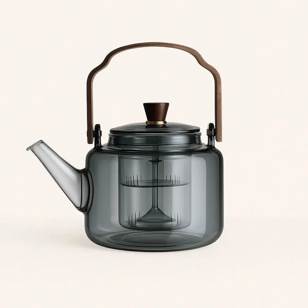 Ashwood Handvat Borosilicaat Glazen Theepot