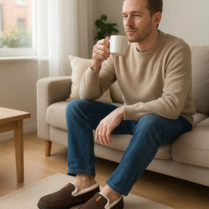 TERRAWOOL – Warme Herenslippers van Synthetische Wol