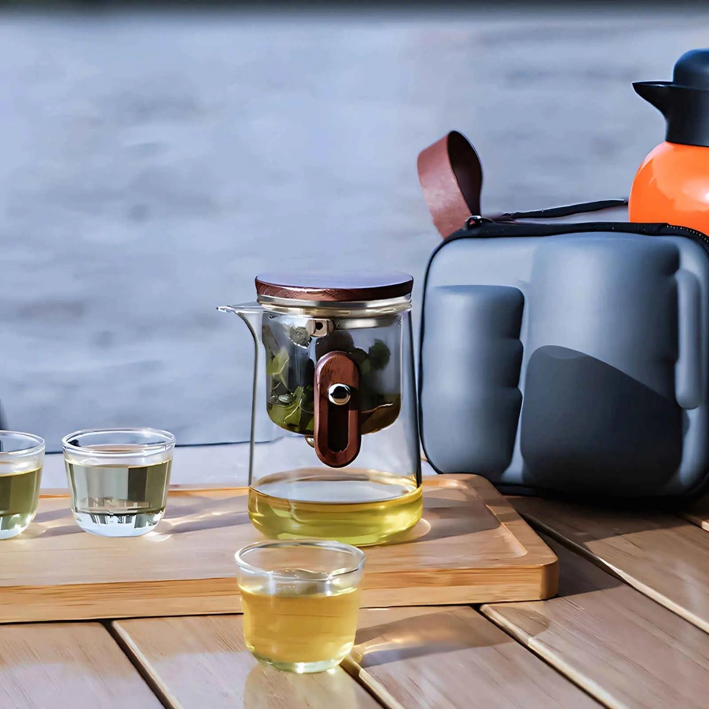 ZenVoyage Reis Glazen Theeset