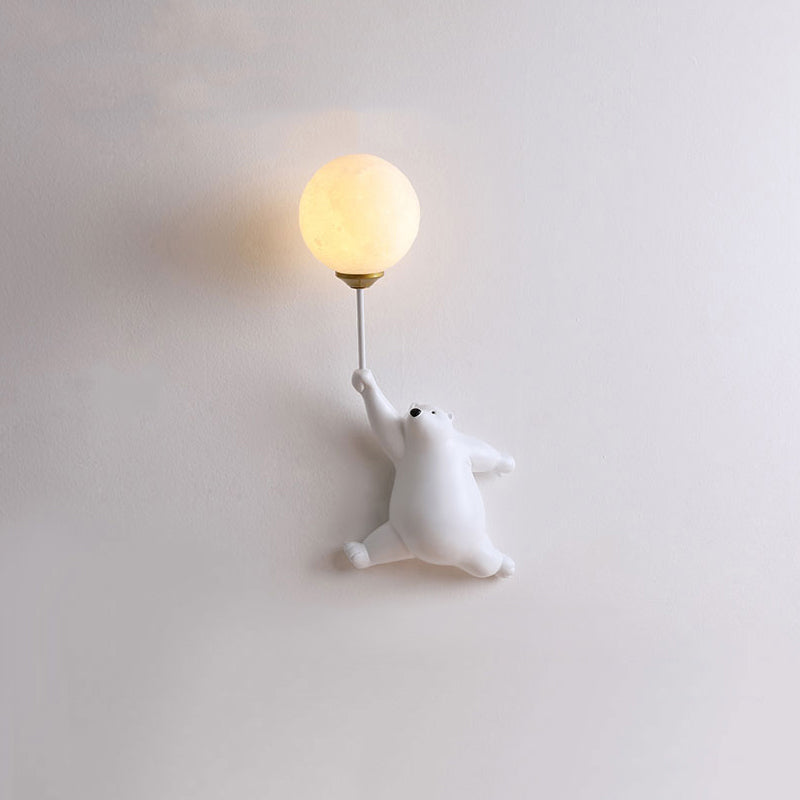 Schattige Beer Wandlamp Kinderkamer Ballonlicht Decoratief