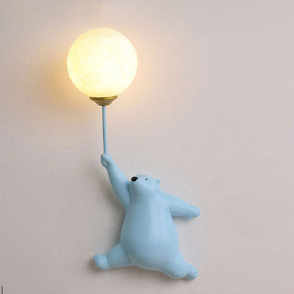 Schattige Beer Wandlamp Kinderkamer Ballonlicht Decoratief