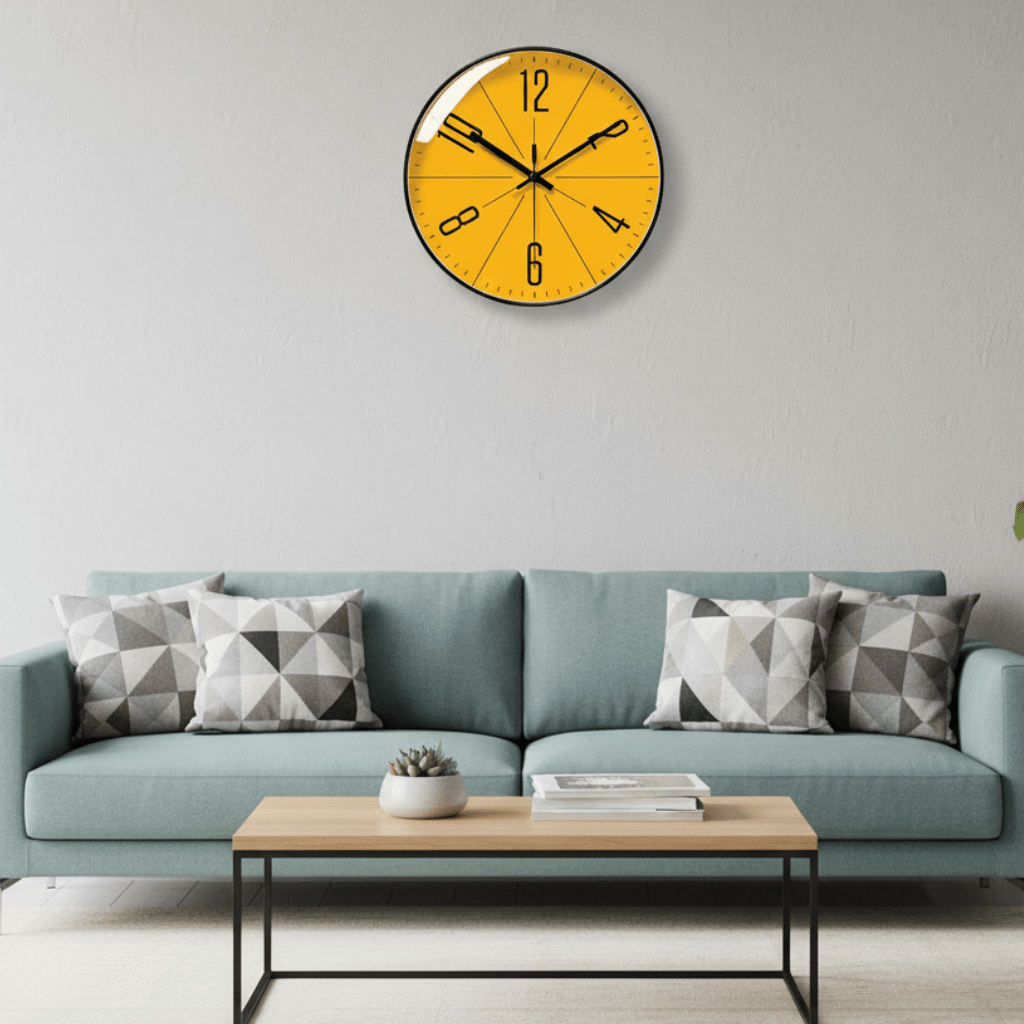 ScandiClock - Zwarte wandklok in Nordic stijl - Nauwkeurig & stijlvol voor elk huis