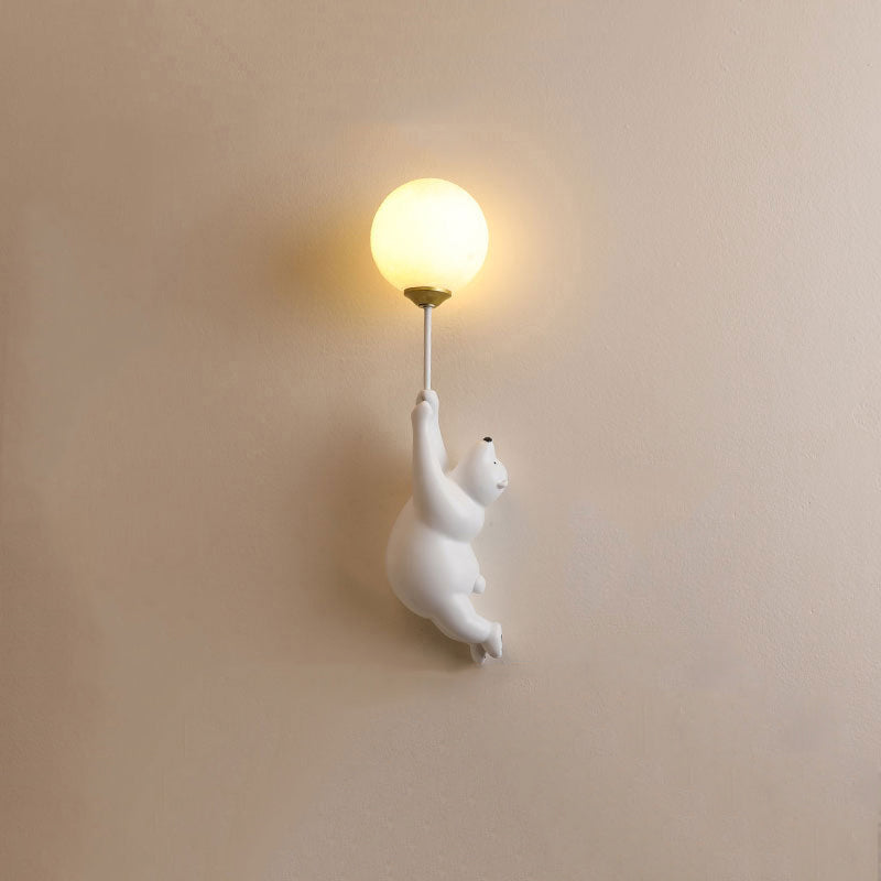 Schattige Beer Wandlamp Kinderkamer Ballonlicht Decoratief