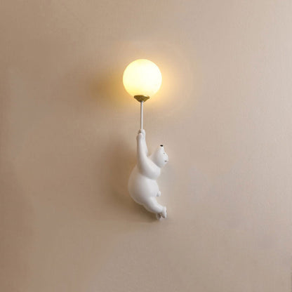 Schattige Beer Wandlamp Kinderkamer Ballonlicht Decoratief