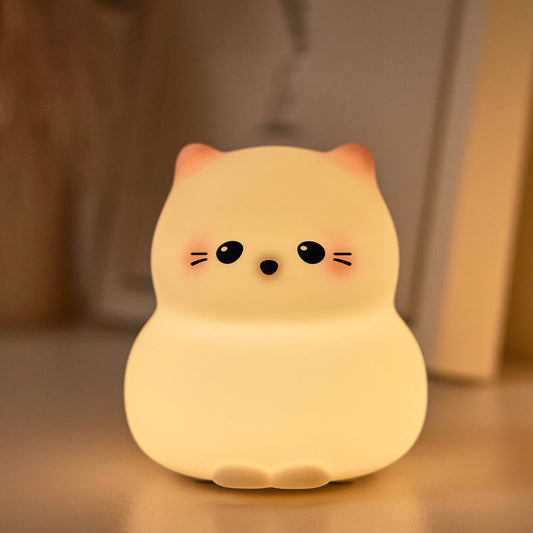 Schattige Kitten Silicone Squishy Nachtlampje Tiklamp Beste Cadeau Voor Baby en Meisje