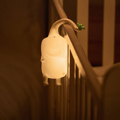 Squishy Siliconen Vliegend Olifant LED Nachtlampje - Perfect Cadeau voor Kinderen en Meisjes
