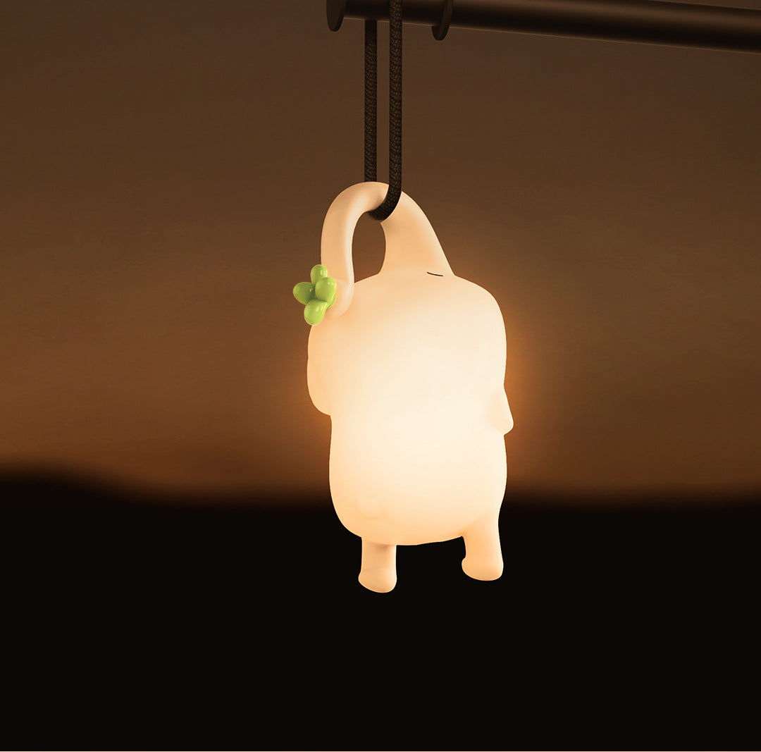 Squishy Siliconen Vliegend Olifant LED Nachtlampje - Perfect Cadeau voor Kinderen en Meisjes