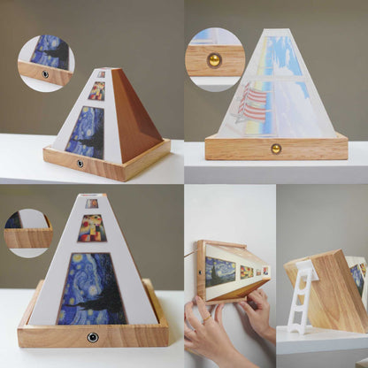 3D Brilvrije Galerie Optische Illusie Wandlamp & Nachtlamp