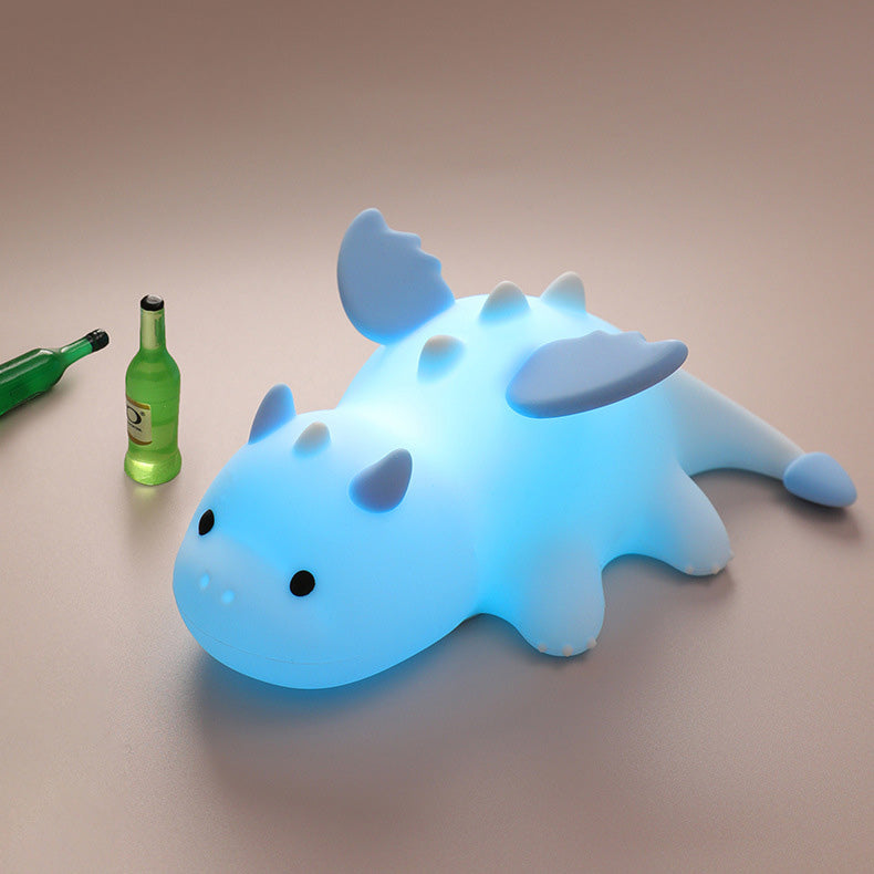 Squishy Silicone Schattige Baby Draak LED Nachtlamp - Perfect Cadeau voor Kinderen en Meisjes