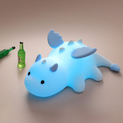 Squishy Silicone Schattige Baby Draak LED Nachtlamp - Perfect Cadeau voor Kinderen en Meisjes