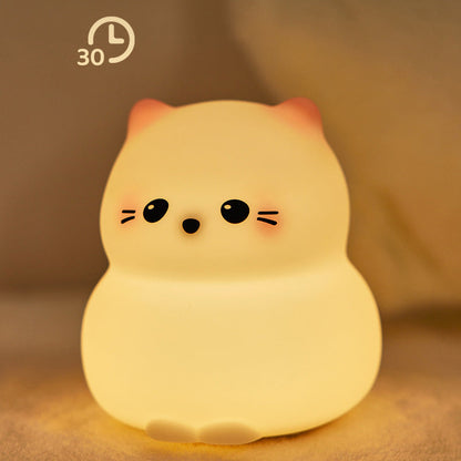 Schattige Kitten Silicone Squishy Nachtlampje Tiklamp Beste Cadeau Voor Baby en Meisje