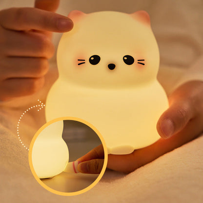 Schattige Kitten Silicone Squishy Nachtlampje Tiklamp Beste Cadeau Voor Baby en Meisje