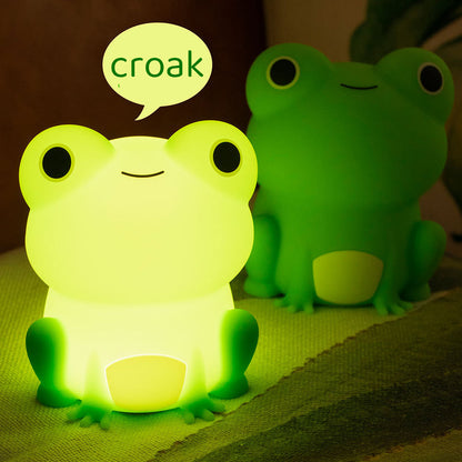Squishy Siliconen Bijzondere Kikker LED Nachtlamp - Perfect Cadeau voor Kinderen en Meisjes