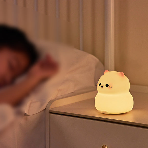 Schattige Kitten Silicone Squishy Nachtlampje Tiklamp Beste Cadeau Voor Baby en Meisje