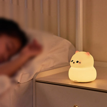 Schattige Kitten Silicone Squishy Nachtlampje Tiklamp Beste Cadeau Voor Baby en Meisje