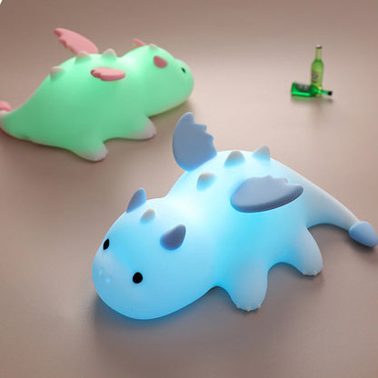 Squishy Silicone Schattige Baby Draak LED Nachtlamp - Perfect Cadeau voor Kinderen en Meisjes