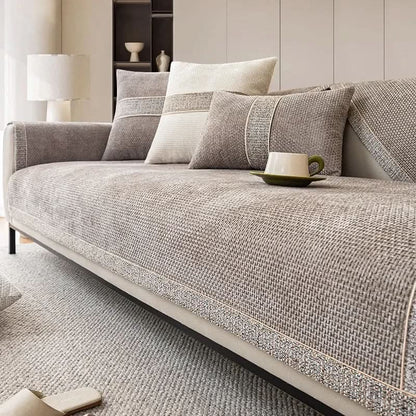 LEINENLUX Sofa Cover – Antislip & Stijlvol voor Elke Woonkamer