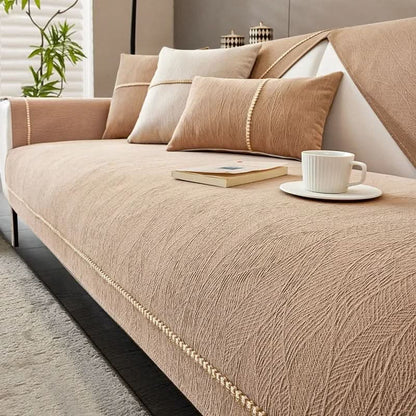 LEINENLUX Sofa Cover – Antislip & Stijlvol voor Elke Woonkamer