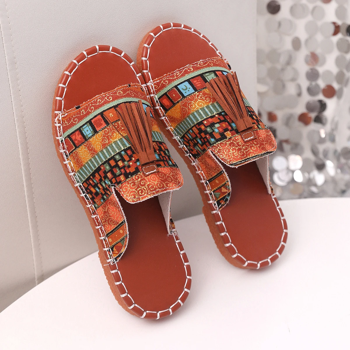 Boho-Franjesandalen