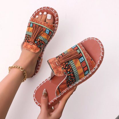 Boho-Franjesandalen