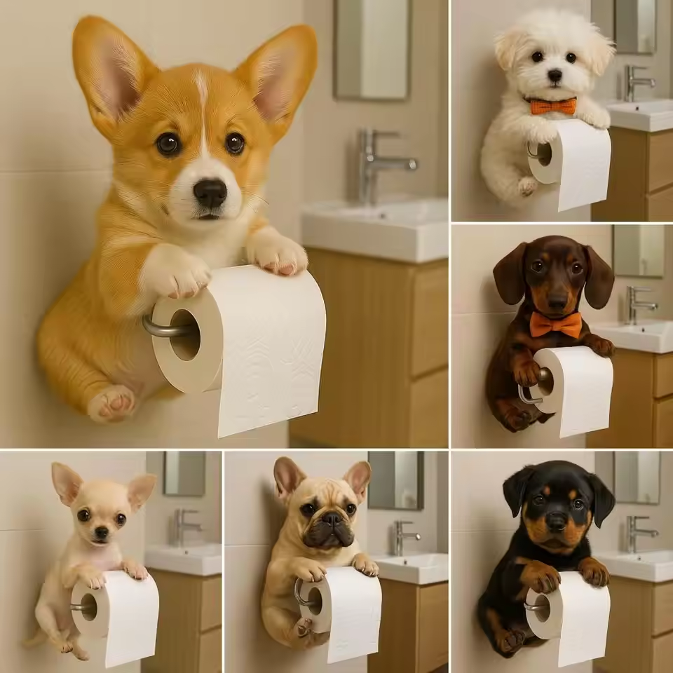 Mini DoggoRoll Toiletrolhouder