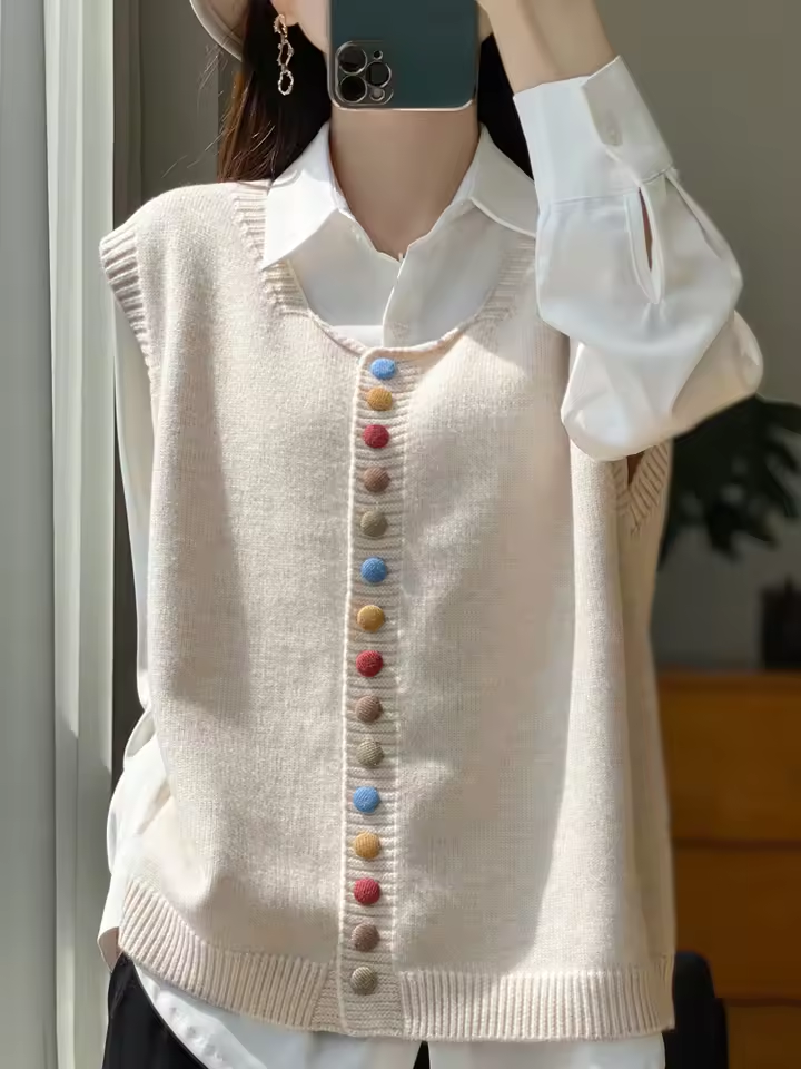 Klassieke Herfstcardigan Casual Warm Stijl