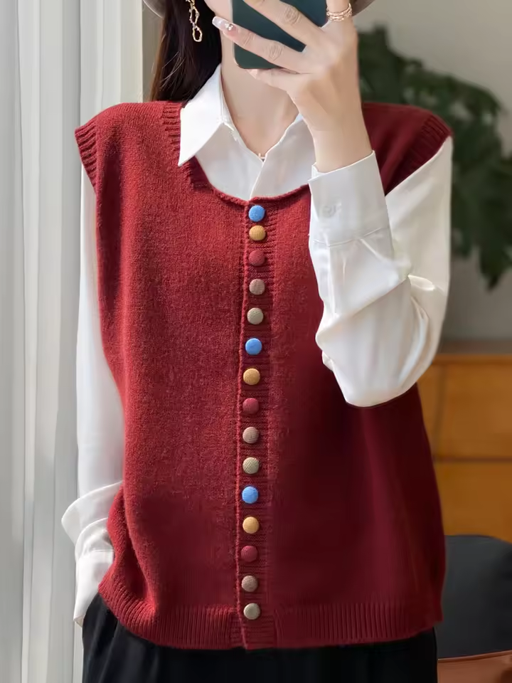 Klassieke Herfstcardigan Casual Warm Stijl