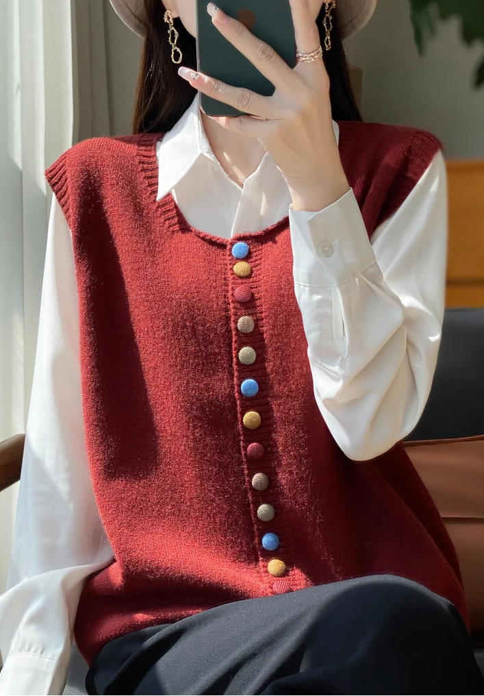 Klassieke Herfstcardigan Casual Warm Stijl