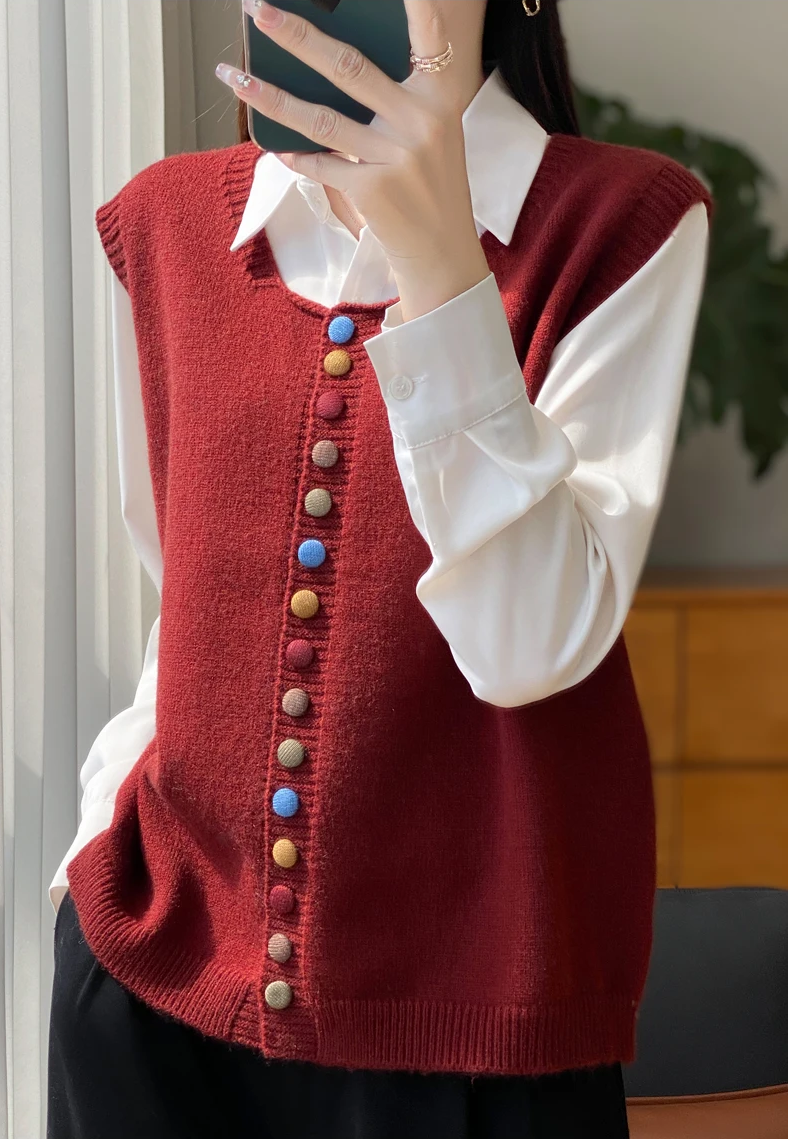 Klassieke Herfstcardigan Casual Warm Stijl