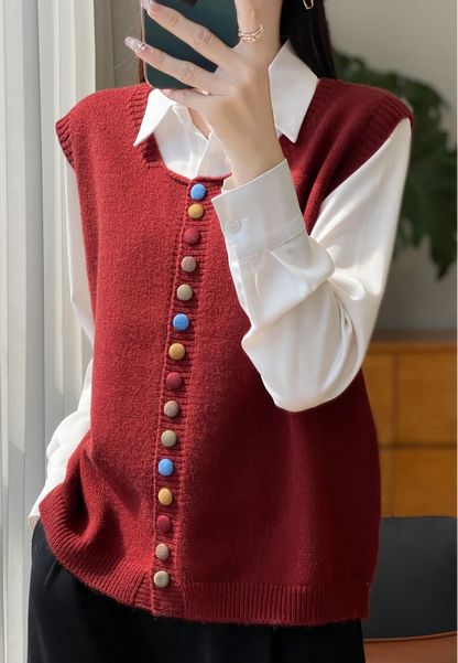 Klassieke Herfstcardigan Casual Warm Stijl