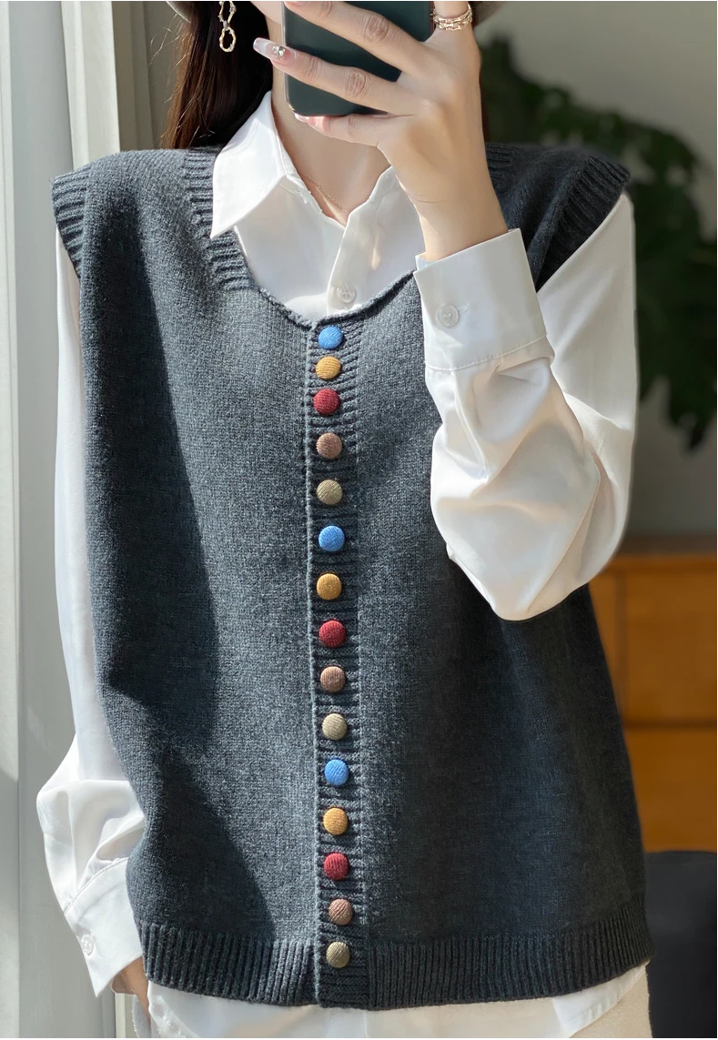 Klassieke Herfstcardigan Casual Warm Stijl