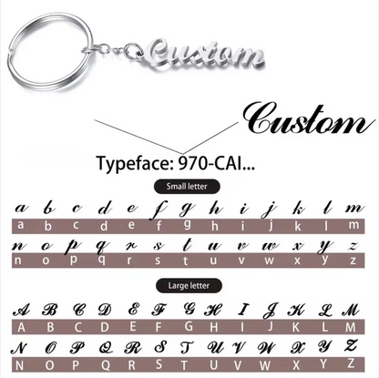 Custom Naam Sleutelhanger